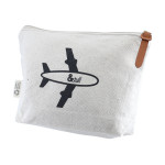 Travel &amp; Trolley Bags  - Calico Travel Pouch 14.5cm x22.5cm x5cm