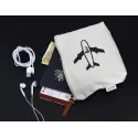 branded Calico Travel Pouch 14.5cm x22.5cm x5cm, from our range of promotional Travel &amp; Trolley Bags