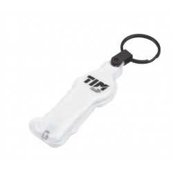 branded Press-Light Keyring - Indent, from our range of promotional Metal Keyrings