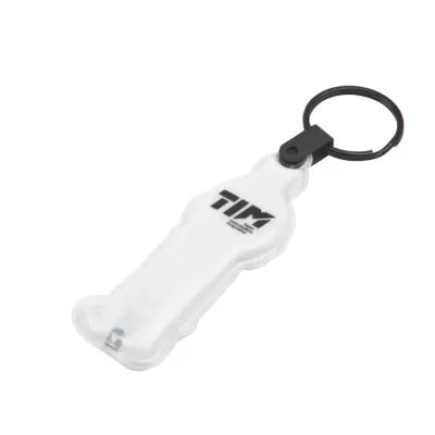 branded Press-Light Keyring - Indent, from our range of promotional Metal Keyrings