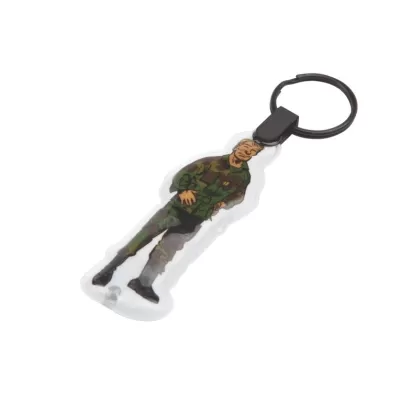 branded Press-Light Keyring - Indent, from our range of promotional Metal Keyrings