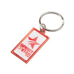 branded Rainbow Keyring (20x40mm rectangle)-Ind, from our range of promotional Metal Keyrings
