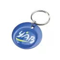 branded Rainbow Keyring (37mm round) - Indent, from our range of promotional Metal Keyrings