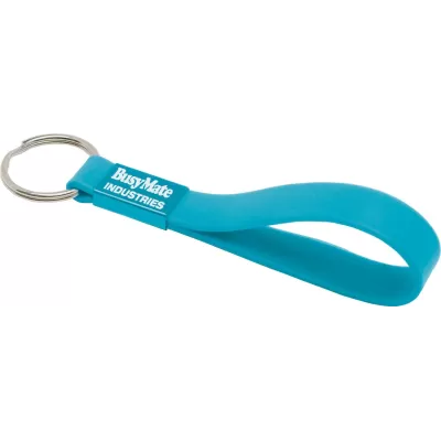 branded Silicone Sling Keyring - Indent, from our range of promotional Printed Keyrings