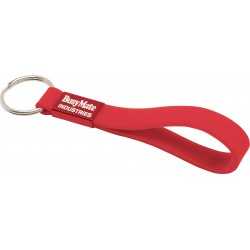 branded Silicone Sling Keyring - Indent, from our range of promotional Printed Keyrings