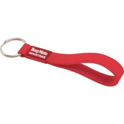 branded Silicone Sling Keyring - Indent, from our range of promotional Printed Keyrings