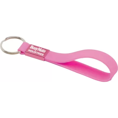 branded Silicone Sling Keyring - Indent, from our range of promotional Printed Keyrings