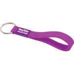 branded Silicone Sling Keyring - Indent, from our range of promotional Printed Keyrings