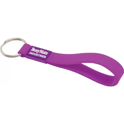 branded Silicone Sling Keyring - Indent, from our range of promotional Printed Keyrings