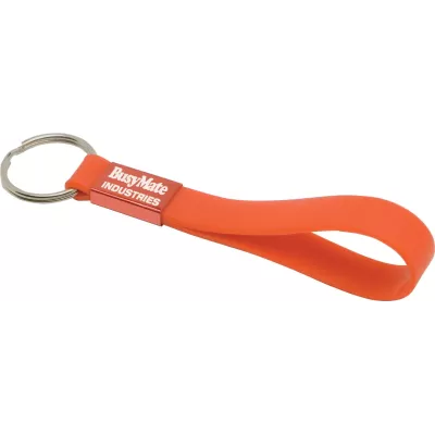 branded Silicone Sling Keyring - Indent, from our range of promotional Printed Keyrings