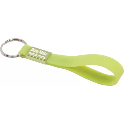 branded Silicone Sling Keyring - Indent, from our range of promotional Printed Keyrings