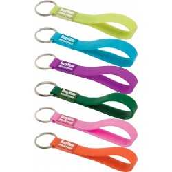 branded Silicone Sling Keyring - Indent, from our range of promotional Printed Keyrings