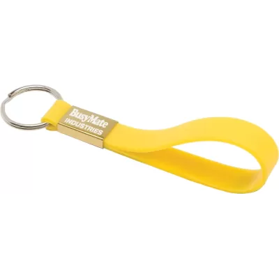 branded Silicone Sling Keyring - Indent, from our range of promotional Printed Keyrings
