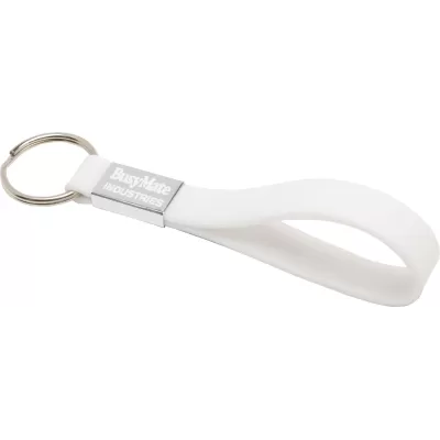 branded Silicone Sling Keyring - Indent, from our range of promotional Printed Keyrings