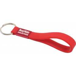 branded Silicone Sling Keyring - Indent, from our range of promotional Printed Keyrings