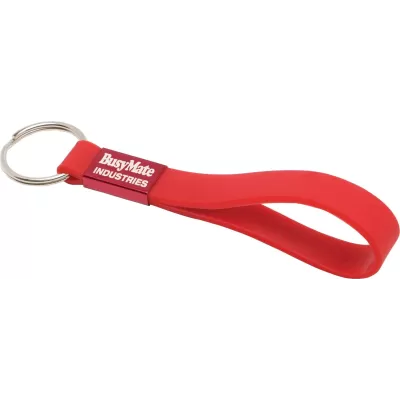 branded Silicone Sling Keyring - Indent, from our range of promotional Printed Keyrings