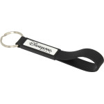 branded Silicone Sling Keyring with Dome-Indent, from our range of promotional Printed Keyrings
