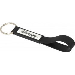 branded Silicone Sling Keyring with Dome-Indent, from our range of promotional Printed Keyrings