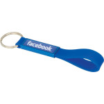 branded Silicone Sling Keyring with Dome-Indent, from our range of promotional Printed Keyrings