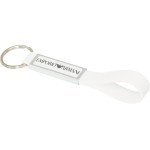 branded Silicone Sling Keyring with Dome-Indent, from our range of promotional Printed Keyrings