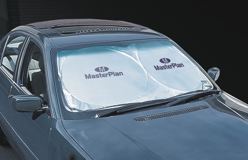 branded Dash-Mate Sunshade, Silver, from our range of promotional Motor Products