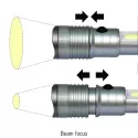 branded Vari-Beam Torch &amp; Light, Gunmetal, from our range of promotional Torches