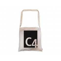Shopping Tote Bags - Calico Long Handle Shoulder Bag 38x38cm