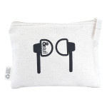 Shopping Tote Bags  - Calico Earphone Pouch 12.5cm x 17cm
