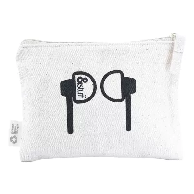branded Calico Earphone Pouch 12.5cm x 17cm, from our range of promotional Shopping Tote Bags