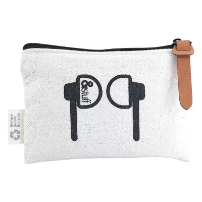 branded Calico Earphone Pouch 8.5cm x 13cm, from our range of promotional Shopping Tote Bags