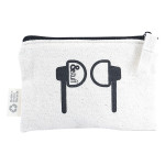Shopping Tote Bags  - Calico Earphone Pouch 8.5cm x 13cm