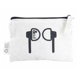 Shopping Tote Bags - Calico Earphone Pouch 8.5cm x 13cm