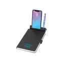 branded Remote Work Notebook w/Stand, Black, from our range of promotional Promotional Journals &amp; Notebooks