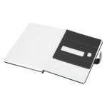 Promotional Journals &amp; Noteboooks - Remote Work Notebook w/Stand, Black