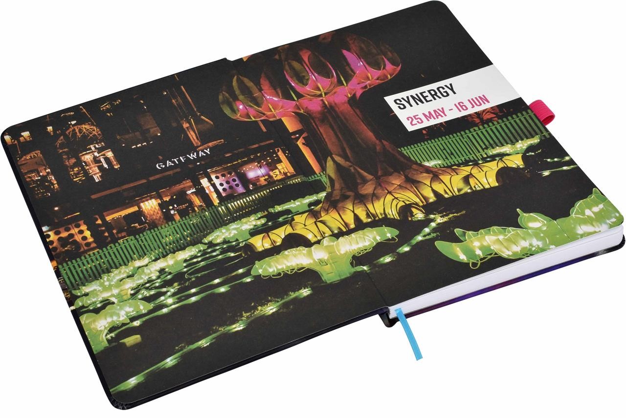 branded Designa Deboss Carnival Notebook A5 Sea, from our range of promotional Promotional Journals & Notebooks