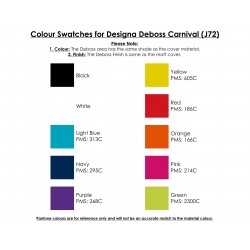 branded Designa Deboss Carnival Notebook A5 Sea, from our range of promotional Promotional Journals & Noteboooks