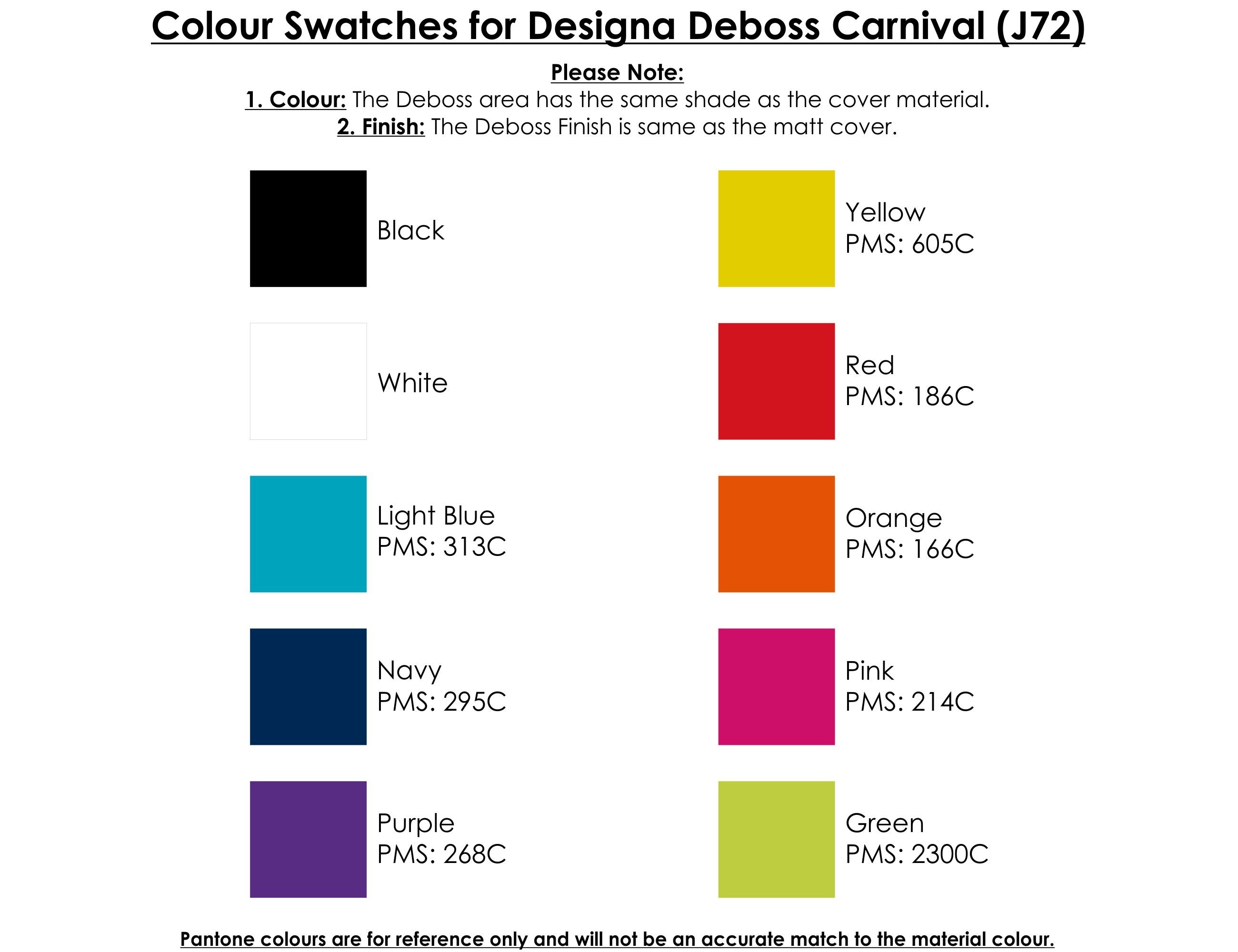 branded Designa Deboss Carnival Notebook A5 Sea, from our range of promotional Promotional Journals & Notebooks