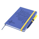 Promotional Journals &amp; Noteboooks - Designa Deboss Linen Notebook A5 Air