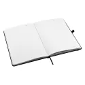 branded Designa Deboss Linen Notebook A5 Air, from our range of promotional Promotional Journals &amp; Notebooks