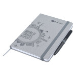 Promotional Journals &amp; Noteboooks - Designa Deboss Linen Notebook A5 Air