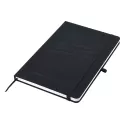 branded Designa Deboss Linen Notebook A5 Sea, from our range of promotional Promotional Journals &amp; Notebooks