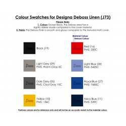 Promotional Journals & Noteboooks - Designa Deboss Linen Notebook A5 Sea