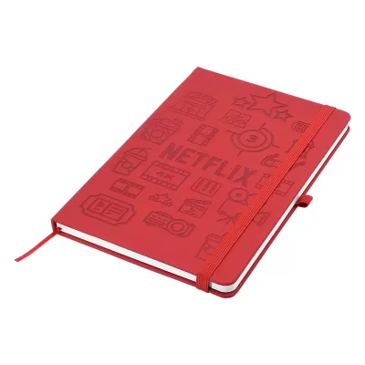 branded Designa Deboss SoftTouch Notebook A5 Sea, from our range of promotional Promotional Journals & Notebooks