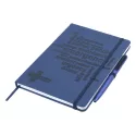 branded Designa Deboss SoftTouch Notebook A5 Sea, from our range of promotional Promotional Journals &amp; Notebooks