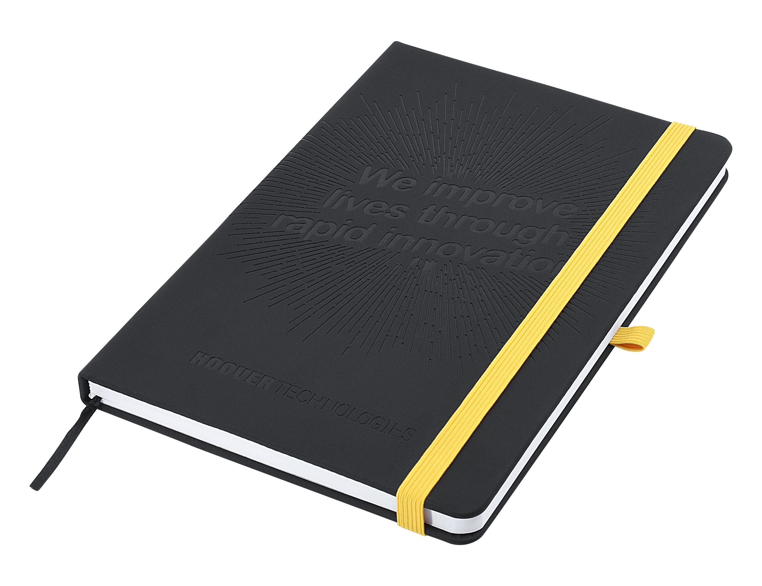branded Designa Deboss SoftTouch Notebook A5 Sea, from our range of promotional Promotional Journals & Notebooks