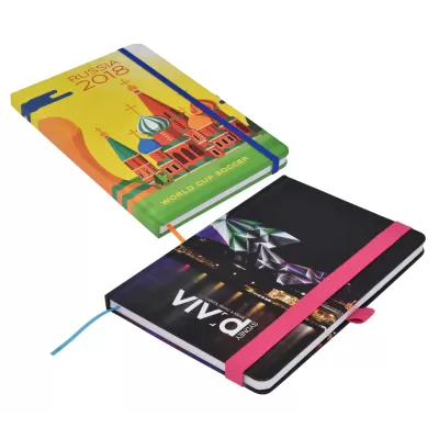 branded Designa Full Colour Matt Notebook A5 Sea, from our range of promotional Promotional Journals & Notebooks
