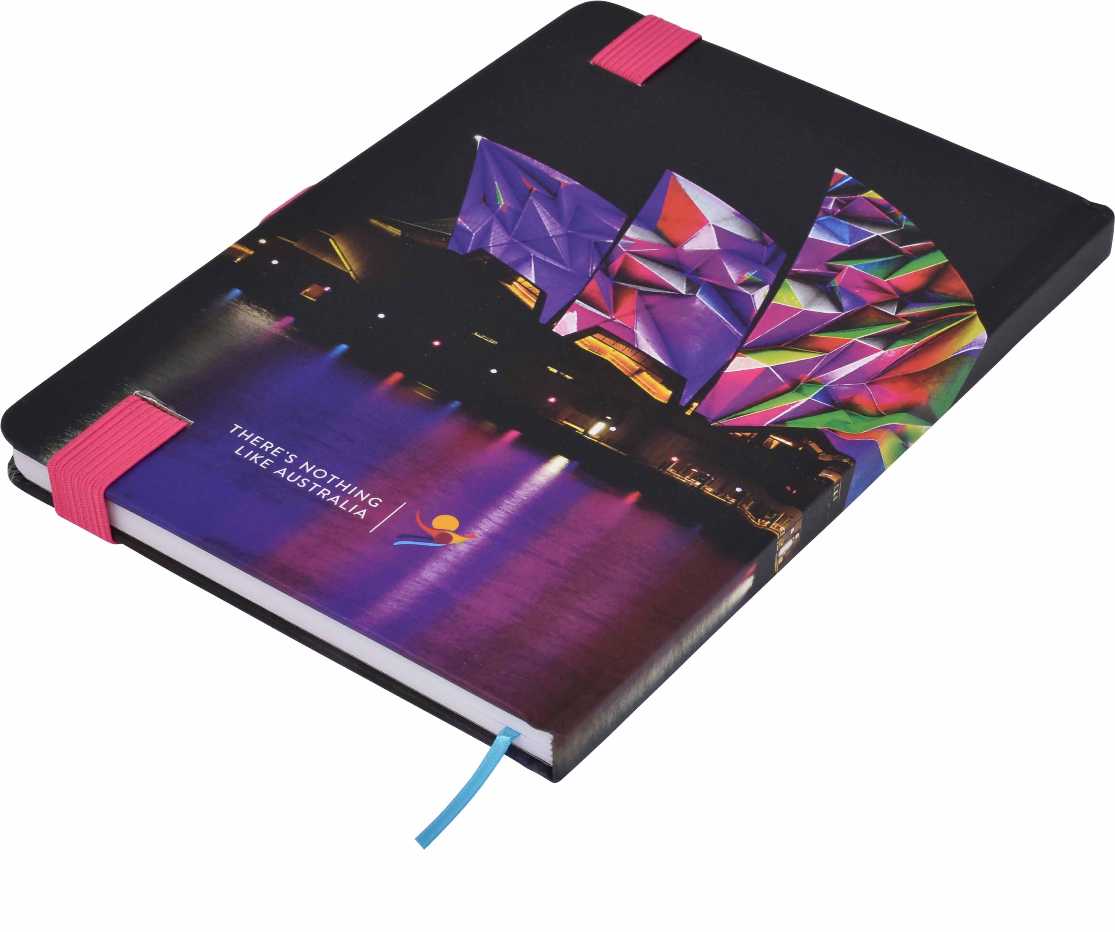 branded Designa Full Colour Matt Notebook A5 Sea, from our range of promotional Promotional Journals & Notebooks
