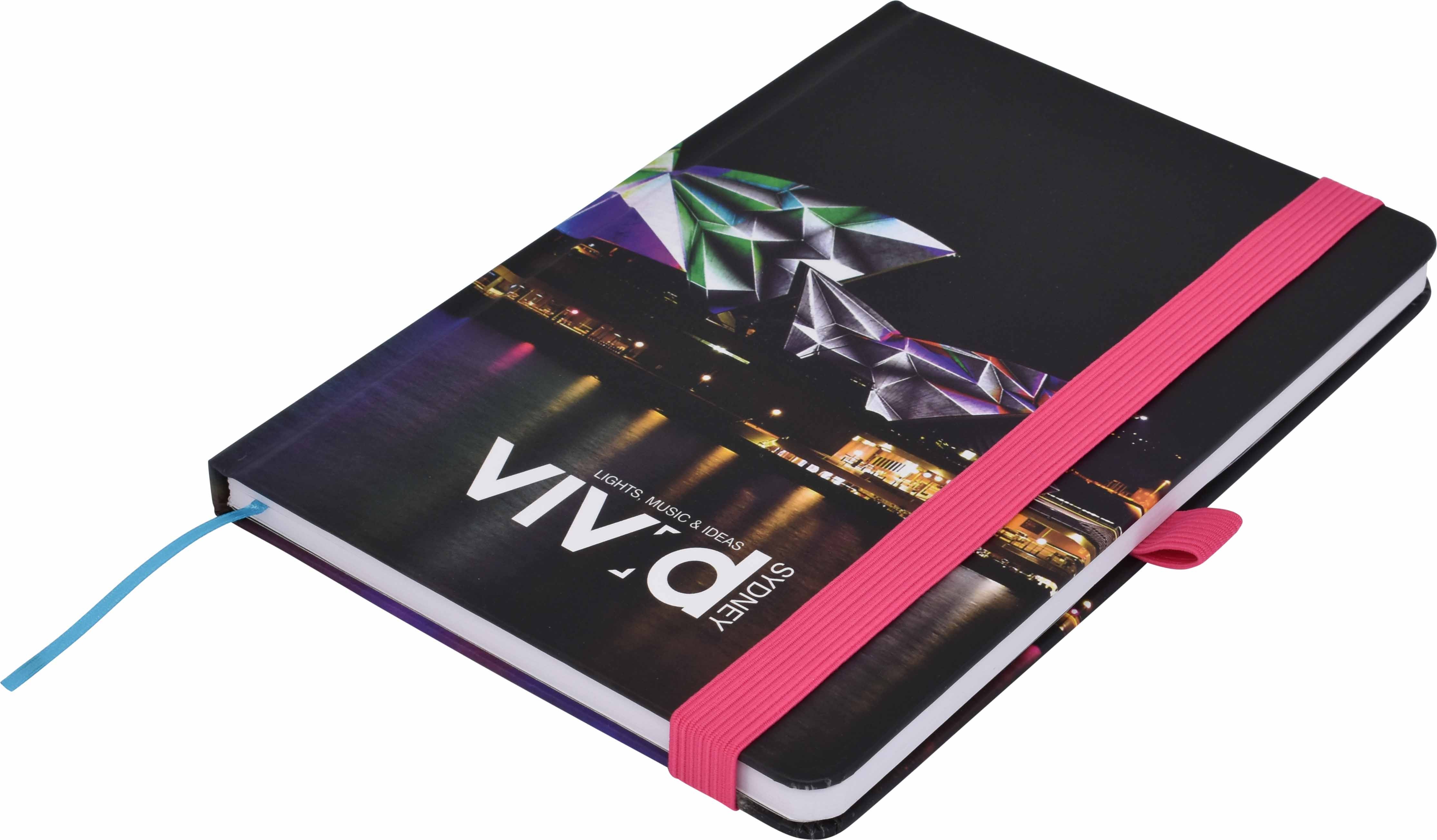 branded Designa Full Colour Matt Notebook A5 Sea, from our range of promotional Promotional Journals & Notebooks