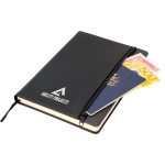 Promotional Journals &amp; Noteboooks - Toronto A5 Notebook,Black/Dark Grey Trim