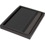 Promotional Journals &amp; Noteboooks - Toronto A5 Notebook,Black/Dark Grey Trim